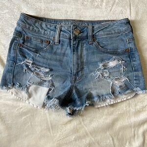American Eagle Low Rise Denim Shorts